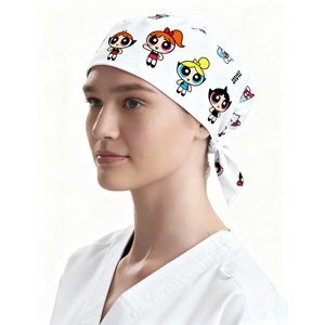 Casquette chirurgicale personnalisée en sergé, design sur mesure, pour médecins, esthéticiennes, infirmières, avec bandeau anti-transpiration - Product Image 3