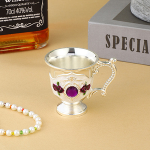 Tazas de Metal Estilo Europeo con Asas, Creativas y de Alta Gama, para un o dos Bebites, para el Hogar - Product Image 6