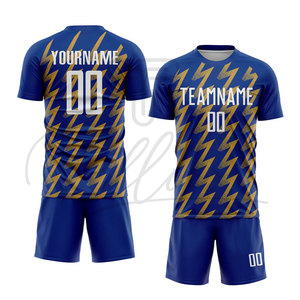 Nuevos Uniformes de Fútbol Transpirables de Manga Corta Sublimados para Hombre, Secado Rápido, Diseño OEM para Equipos - Product Image 4