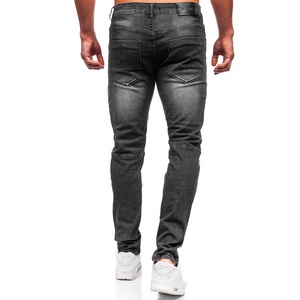 Pantalones Vaqueros de Mezclilla de Alta Calidad para Hombre, Corte Ajustado, Tela Elástica Suave, Ropa Casual de Calle, Prenda Inferior Cómoda y a la Moda para Uso Diario - Product Image 4