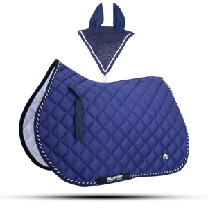 Quilted Faux Fur Horse Saddle Pad Shock Absorbing Equine Cushion Custom Logo Riding Training <b>Blanket</b> - Product Image 4