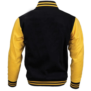 Veste universitaire simple et élégante, veste de baseball pour homme au style classique intemporel, veste universitaire en laine de luxe. - Product Image 2