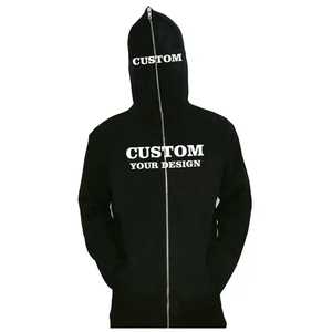 Custom Eco-Friendly Polyester/Cotton <b>Fleece</b> Oversized Pullover Hoodie <b>Men</b> Winter Heavyweight Embroidered Puff Sweatshirt - Product Image 4
