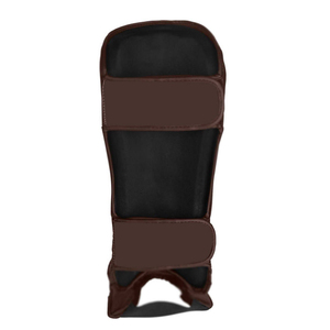 Protège-tibias marron légers pour adultes – Protection de base pour l'entraînement - Product Image 5