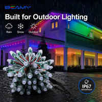 Guirlande lumineuse LED RGB 12 mm WS2811 adressable, étanche IP67, pour éclairage de Noël et de festivals en bâtiment