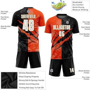 Latest Design 100% <b>Polyester</b> Soccer Uniform New Style Adults' Professional Premium Quality Custom Color Quick Dry Custom Logo - Product Image 3