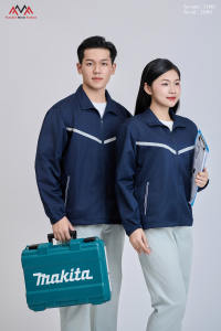 Veste unisexe FMF 100% polyester, fine, à coque rigide, imperméable, coupe-vent, respirante, séchage rapide, isolation thermique, NAVY Vietnam - Product Image 2