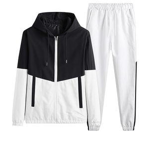 Nouveauté 2026 – Ensembles de survêtements décontractés pour hommes, vestes et pantalons patchwork, deux pièces, style Hip Hop Streetwear – Vente en gros - Product Image 6