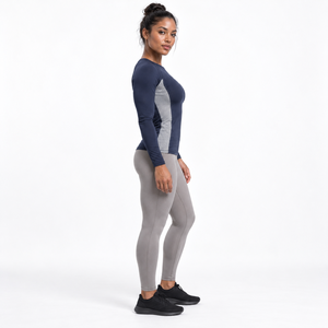 OEM Apparel Factory <b>Long</b> <b>Sleeve</b> Compression <b>Crop</b> <b>Top</b> Women's Performance Base Layer Lightweight Feel Strength Training Wholesale - Product Image 3