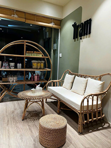 ชุดเฟอร์นิเจอร์หวายสวยงามสำหรับใช้ในห้องนั่งเล่น ใช้เป็นเก้าอี้พักผ่อน เก้าอี้อ่านหนังสือ หรือเก้าอี้สนาม - Product Image 2