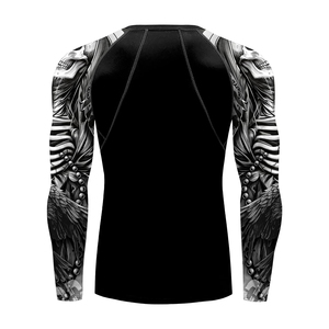 High Quality Mens Rash Guard Full Sleeve Quick Dry <b>Athletic</b> Compression Wear Supplier Wholesale - Product Image 5