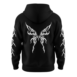 Sudadera con Capucha "Butterfly Rider" Nueva 2026 |   Ropa Deportiva Reflectante de Alto Volumen, 300 GSM, Cumple con la Norma ANSI, Reflectante 3M, para Motociclistas - Product Image 1