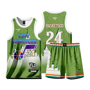 Ensemble d'uniformes de basketball personnalisés par sublimation, respirant, séchage rapide, maillot et short réversibles, pour hommes adultes, entraînement d'équipe, vêtements de sport 100% - Product Image 3
