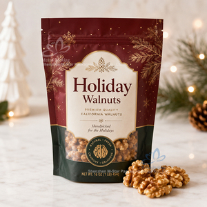 Bolsa de Plástico para Envasado de Alimentos, Tipo Stand-up, para Frutos Secos Tostados, Mezcla de Frutos Secos, Anacardos, <span class=keywords><strong>Almendras</strong></span> y Pistachos - Product Image 1