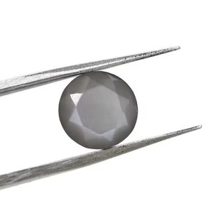 Pierres précieuses en vrac de 3 mm en pierre de lune grise naturelle, taillées rondes à facettes, polies à la main, pour bijoux, produits artisanaux tendance - Product Image 2