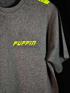 Camiseta Deportiva de Manga Corta para Hombre PUFFIN SPORTS, Corte Regular, Cuello Redondo, Tejido de Punto, Secado Rápido, Logotipo Deportivo con Impresión de Silicona - Product Image 3