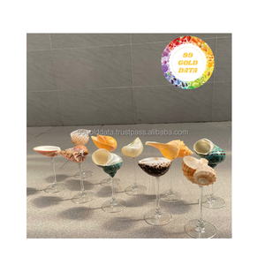 Copas de Vino de Concha de Mar de Moda 2025, Hechas a Mano en Vietnam, para Cenas de Lujo y Mesas de Estilo Costero - Product Image 3