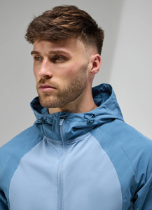 Chaqueta Cortavientos con Capucha para Hombre, Color Sólido, Cierre de Cremallera, Estilo Deportivo Casual para Exteriores, Material de Poliéster para Primavera - Product Image 6