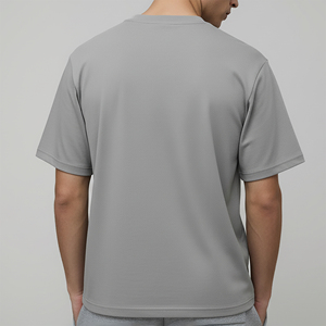 Camiseta de hombre 100% algodón OEM/ODM, personalizada con logo impreso en 3D, estilo urbano, cómoda, oversize, con hombros caídos, estilo hip hop. - Product Image 2