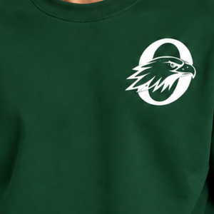 Forest Green <b>Men</b> Sweatshirt Crew Neck <b>Long</b> <b>Sleeve</b> Pullover Casual Fleece <b>Top</b> Custom Logo Streetwear Winter Sportswear Wholesale - Product Image 5