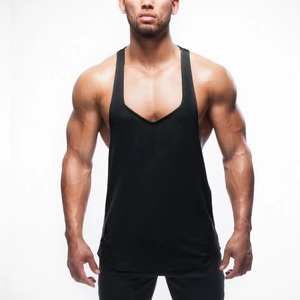 GAF OEM Eco-Friendly Quick Dry Breathable Crew Neck Bodybuilding <b>Stringer</b> Tank Top for Men Gym Fitness Sleeveless Base <b>Vest</b> - Product Image 1