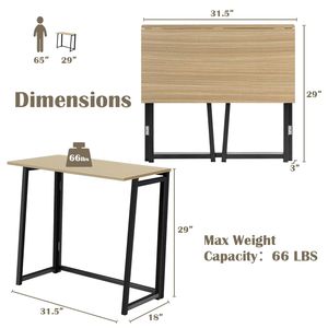 Scrivania Pieghevole per Casa e Ufficio per Spazi Ristretti - Product Image 5