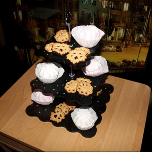 Handmade Epoxy Resin <b>Cake</b> Cupcake Stand Decorative 3 <b>Tier</b> - Product Image 1