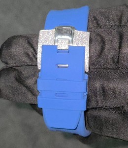 Maa Uma Creation Custom Moissanite <b>Watches</b> Analog Quartz Unisex Elegant Rubber Belt - Product Image 4