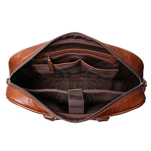 Work & Business Use Genuine <b>Leather</b> Casual <b>Laptop</b> <b>Bag</b>-Durable Office Carry with Secure Storage & Easy Access - Product Image 4