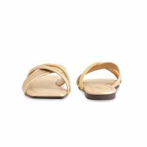 Women's Golden Casual Slipper CL1883 <b>Chunky</b> <b>Shoes</b> - Product Image 2