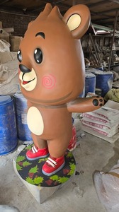 Estatua de Oso de Peluche de FRP de Diseño Único, Arte Duradero de Fibra de Vidrio para Decoración de Jardín, Hogar, Hotel, Resort y Parque Temático en Venta - Product Image 4
