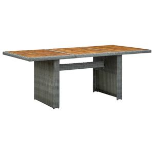 Light Grey and <b>Brown</b> Outdoor Garden <b>Table</b> - Product Image 1