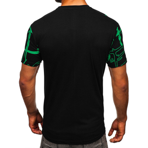 Camiseta Tejida Sublimada con Estampado Personalizado al por Mayor para Hombre, 100% Algodón, Uso Casual, Secado Rápido, Servicio OEM, Anti-Pilling, Corte Regular - Product Image 3