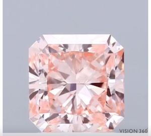 Diamant rose fantaisie, vif et éclatant, taille radiante, cultivé en laboratoire, pierre lâche certifiée IGI, clarté VS, excellente pour la fabrication de bijoux - Product Image 2