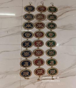 โลหะทิเบตป้ายแขวนผนังหินจักระเจ็ดอย่างแขวนกึ่งมีค่าหินจักระสำหรับแขวนผนังจักระโยคะลูกปัดหิน - Product Image 1