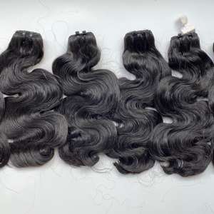 Paquetes estirados de 30 pulgadas de alta calidad del fabricante de Vietnam tejido de cuerpo ondulado máquina de cabello chino doble trama OEM tendencia caliente - Product Image 6