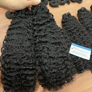 Extensiones de cabello humano rizado birmano de lujo vietnamita, sin desprendimiento, gran stock de cabello virgen, precio al por mayor de alta calidad - Product Image 1
