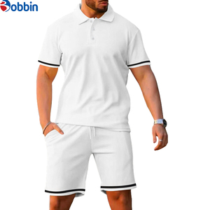 Conjunto de Pantalones Cortos Polo Unisex Cómodos y Transpirables con Logotipo Personalizado, Nueva Llegada, Conjunto Deportivo Corto para Hombre de Talla Grande - Product Image 1