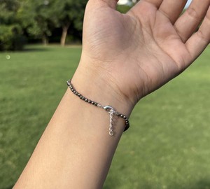 Pulsera de Cuentas Facetadas de Pirita Natural, Plata de Ley 925, Ajustable, Magneto del Dinero, Pulsera de Piedras Preciosas, Joyería Fina DIY - Product Image 2