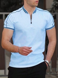 Classic Men's Polo <b>T</b> <b>Shirt</b> with Polo <b>Collar</b> Neck Design Short Sleeve Comfortable Daily Wear Fashion <b>T</b> <b>Shirt</b> - Product Image 3