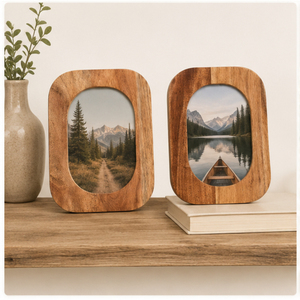 Wholesale Eco-Friendly Solid <b>Wood</b> Photo <b>Frame</b> Set Modern Farmhouse Rounded Rectangle <b>Picture</b> <b>Frames</b> for Tabletop and Wall Decor - Product Image 6