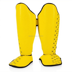 Protections de tibia et coussinets d'entraînement Muay Thai en cuir PU pour la protection MMA et de boxe - Product Image 3