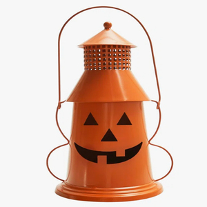 Halloween <b>Lantern</b> <b>Tealight</b> Holder 12x8x6 inch For Halloween Decoration Candle <b>lanterns</b> Orange Finish - Product Image 1