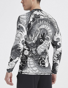Professional Rash Guard <b>Compression</b> Training <b>Shirt</b> Custom Printing Gym Fitness Sportswear Manufacturer - Product Image 3
