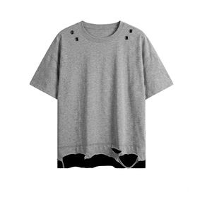 Camiseta de Hombre Personalizable, Corte Ajustado, Manga Corta, Transpirable, Ecológica, 220g, 100% Algodón Jersey, Lisa, Gruesa, Sólida - Product Image 4