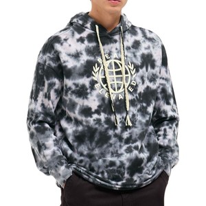 Sweat-shirt à capuche tie-dye pour homme, coupe oversize, en coton French Terry, style décontracté automne, avec logo frontal et poche, sweats à capuche tie-dye pour hommes - Product Image 1