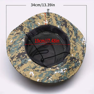 Sombrero de Pescador Táctico de Camuflaje de Mezclilla Personalizado de Alta Calidad 2026, el Mejor Sombrero de Camuflaje Oxford Personalizado con Diseño Argyle - Product Image 6