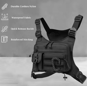 Sac de poitrine tactique pour hommes et femmes, sac de course pour la moto, la chasse, l'entraînement, la pêche, la randonnée et le camping - Product Image 2