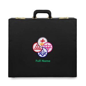 Personalized York Rite Apron <b>Case</b> Custom Machine Embroidery Masonic Regalia Apron <b>Case</b> - Product Image 1