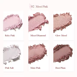 พาเลทแต่งตา TROISTOUCH Make Mood รุ่น 02 สีชมพูโทนธรรมชาติสไตล์เกาหลี เนื้อแมตต์และกลิตเตอร์ - Product Image 3